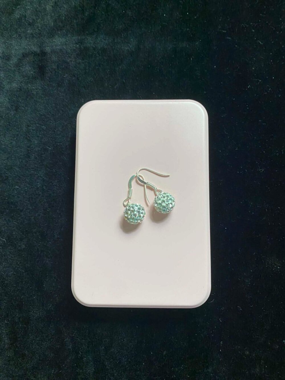 .925 Swarovski Crystal Ball Dangle Earrings